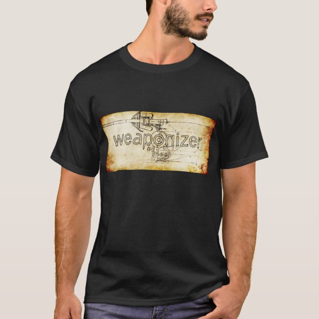 T-shirts Pergaminho de Weaponizer Steampunk (Frente)