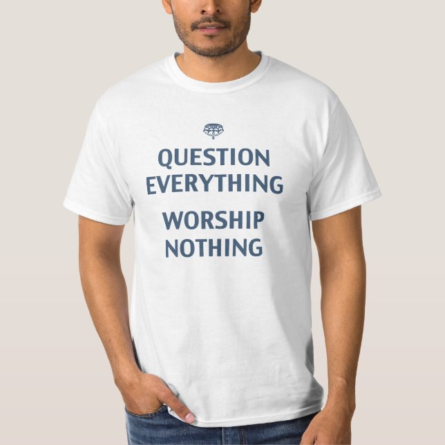 T-shirts Pergunta tudo (Frente)