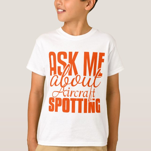 T-shirts Pergunte-Me Sobre A Busca De Aeronaves (Frente)