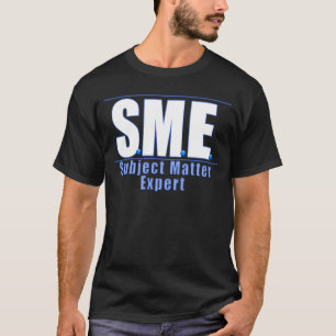 T-SHIRTS PERITO WHITE/BLUE DO ASSUNTO DO LOGOTIPO DO SME