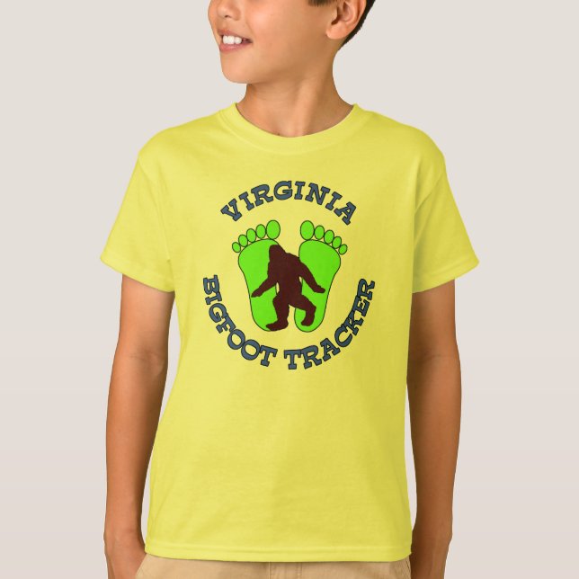 T-shirts Perseguidor de Virgínia Bigfoot (Frente)
