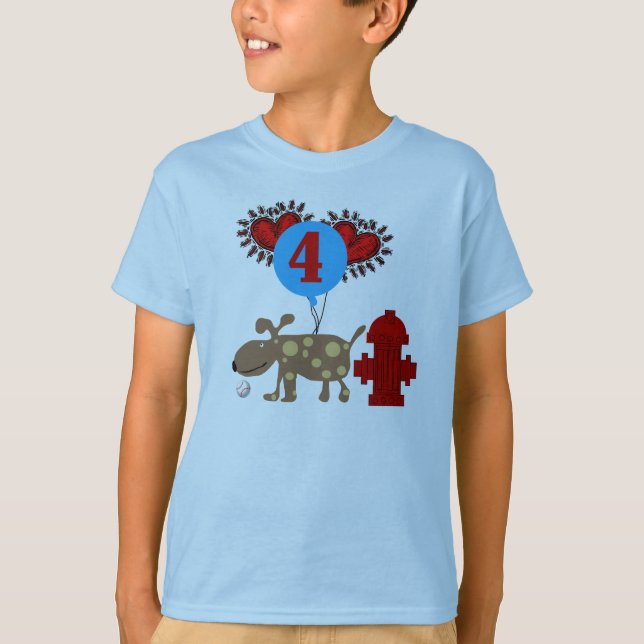T-shirts Persiga o 4o aniversário (Frente)