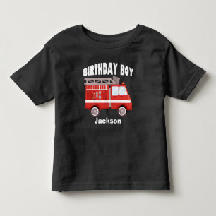 T-shirts Personalização do Fire Truck Birthday Boy