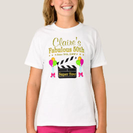 T-SHIRTS PERSONALIZADA 50.º SUPER STAR BIRTHDAT TEE
