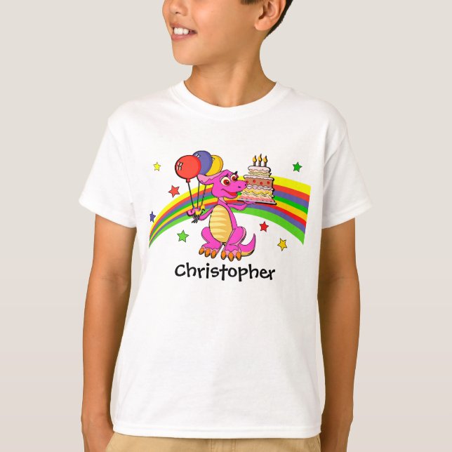 t-shirts personalizadas de dinossauros para crianç (Frente)
