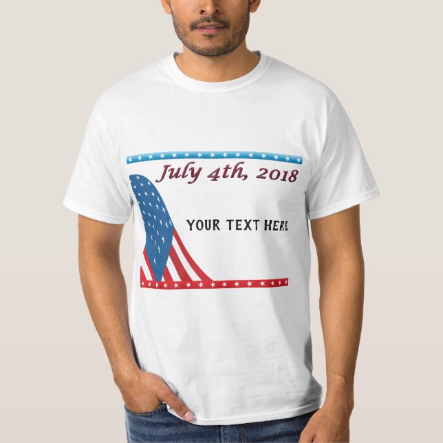 T-shirts personalizadas do dia 4 de julho (Frente)
