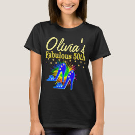 T-SHIRTS PERSONALIZADO 50.O ANIVERSÁRIO T SHIRT FABULOUS