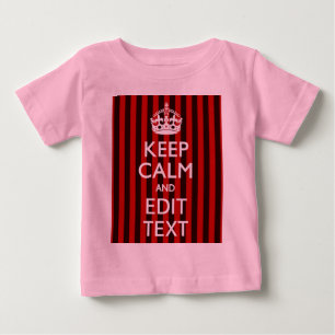 T-shirts Personalizado mantenha a calma sua decoração das