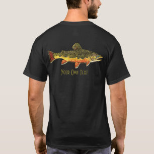 T-shirts Personalizar Angler de Pesca com Truta de Quebra