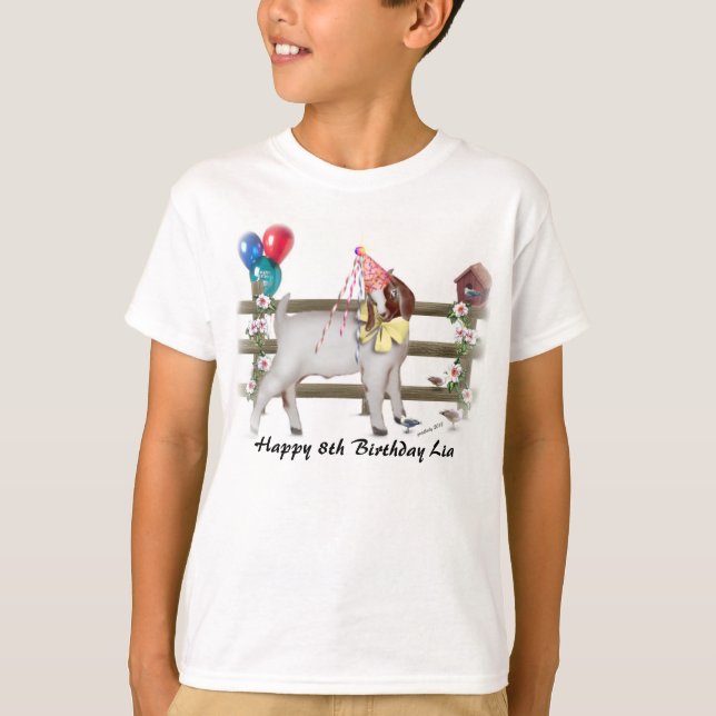 T-shirts Personalizar Boat Kid Birthday Shrt Adorável (Frente)