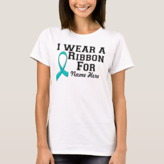 T-shirts Personalizar Eu Visto uma Faixa Teal
