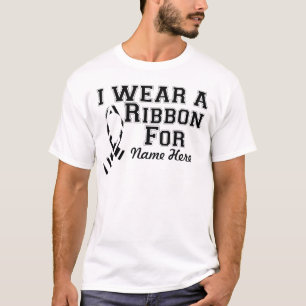 T-shirts Personalizar Eu Visto uma Fita Zebra