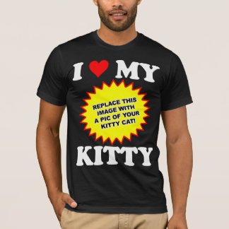 T-shirts PERSONALIZÁVEL Eu Amo Meu Gatinho