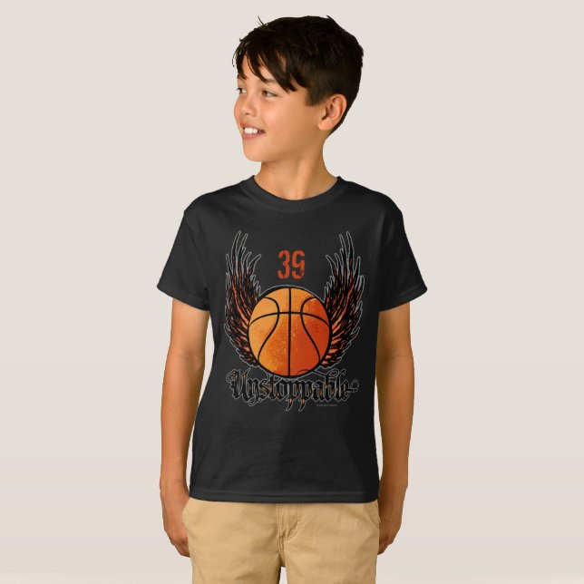 T-shirts Personalizável: imparável (basquete) (Frente Completa)