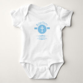 T-shirts Personalizável, Menino Azul Filho de Deus Batismo