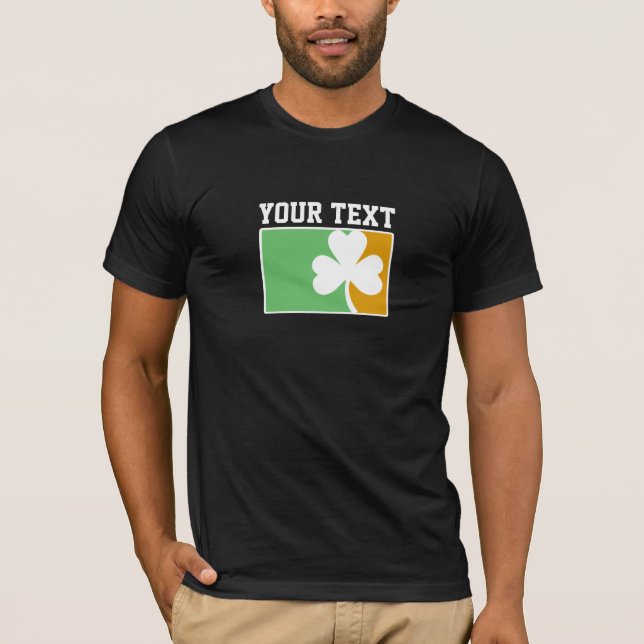 T-shirts Personalizável para Shamrock irlandês (Frente)
