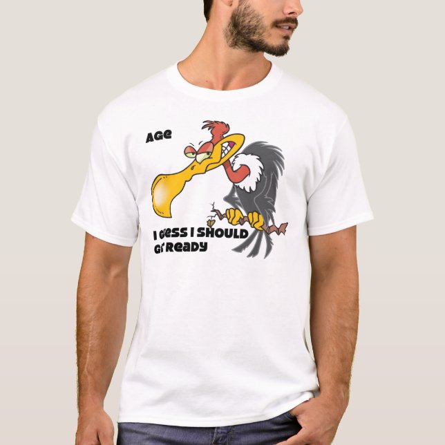 T-shirts Personalize a idade com Buzzard (Frente)