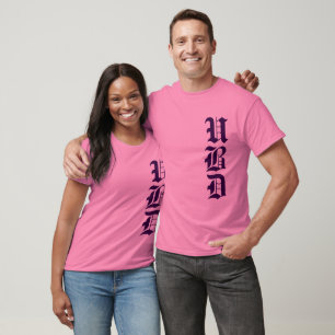 T-shirts Personalize com seu monograma de 3 letras Roxo