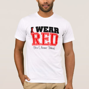 T-shirts Personalize-me vestem o cancer de sangue vermelho