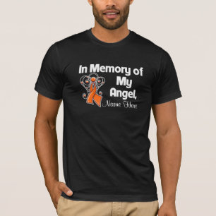 T-shirts Personalize na memória de minha leucemia do anjo