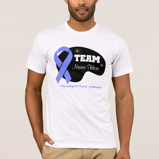 T-shirts Personalize o nome da equipe - cancer esofágico (Frente)