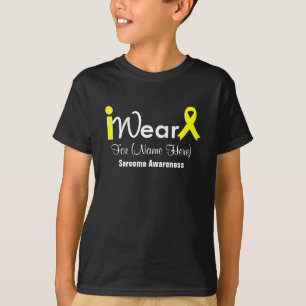 T-shirts Personalize o Sarcoma amarelo da fita
