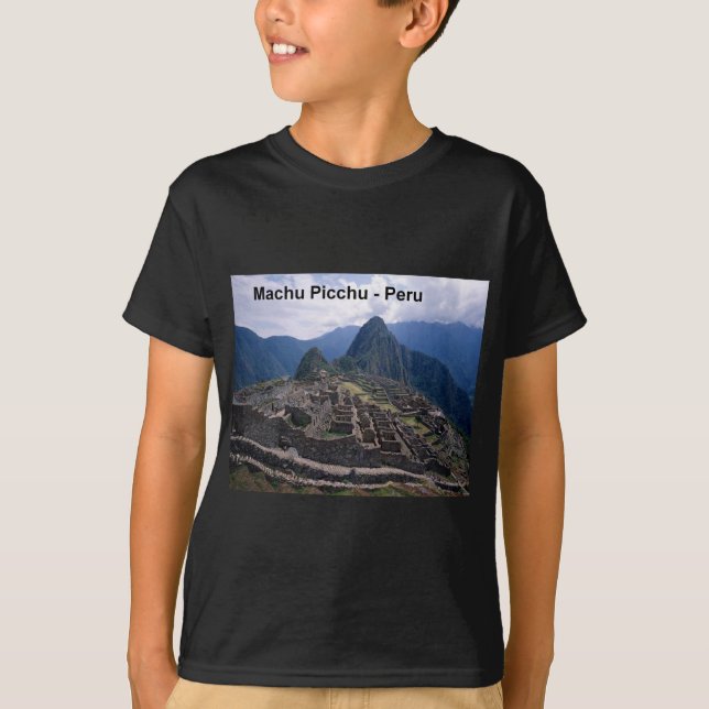 T-shirts Peru as ruínas de Machu Picchu (St.K.) (Frente)