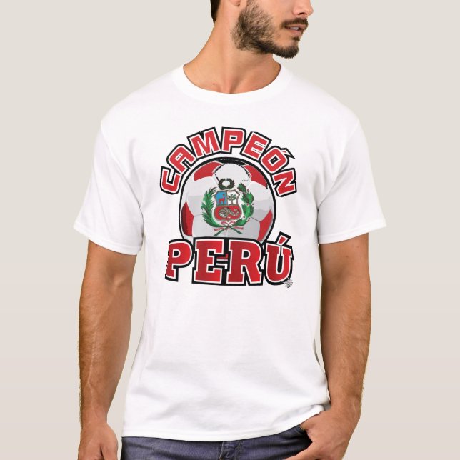 T-shirts Peru Campeon - etiqueta InKa1821 (Frente)