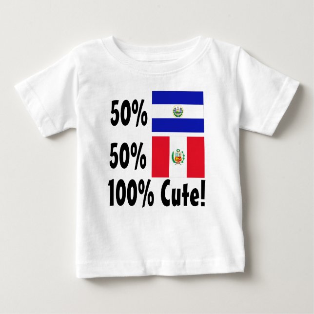 T-shirts Peruvian 100% de 50% Salvadorenho 50% bonitos (Frente)