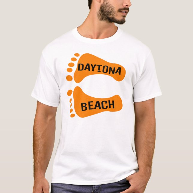 T-shirts Pés desencapados de Daytona Beach (Frente)