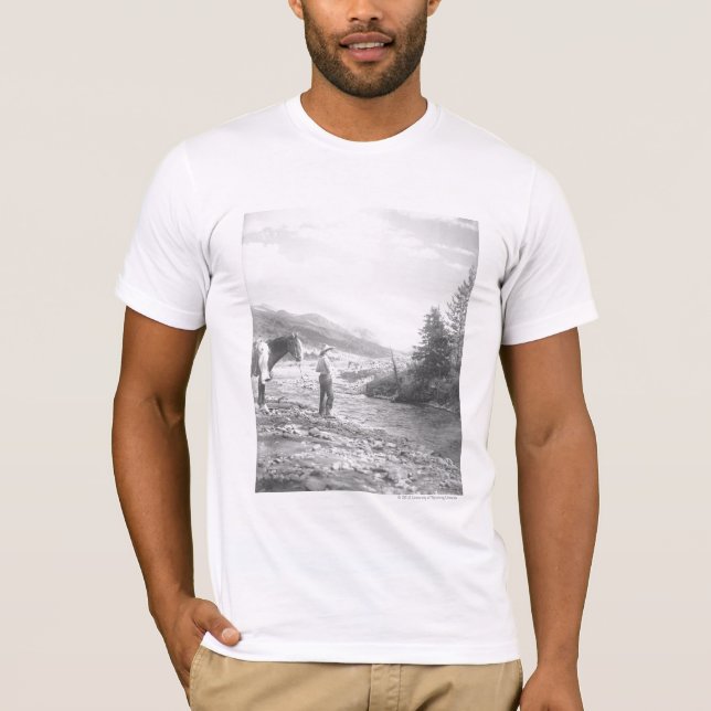 T-shirts Pesca de mosca do menino (Frente)