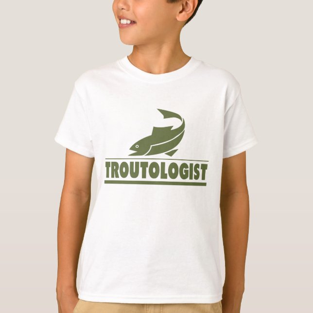 T-shirts Pesca de Trutas Humorosas (Frente)