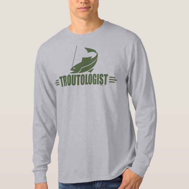 T-shirts Pesca de Trutas Humorosas (Frente)