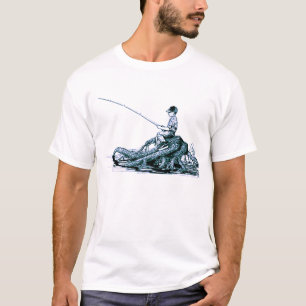 T-shirts pesca do menino