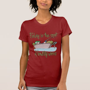 T-shirts Pesca é o esporte das vermes afogadas
