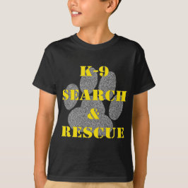 T-shirts Pesquisa e Resgate do K9