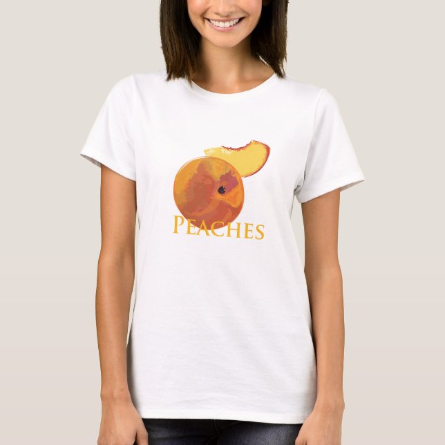 T-shirts Pêssegos aveludado (Frente)