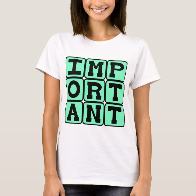 T-shirts Pessoa Importante, Especial (Frente)