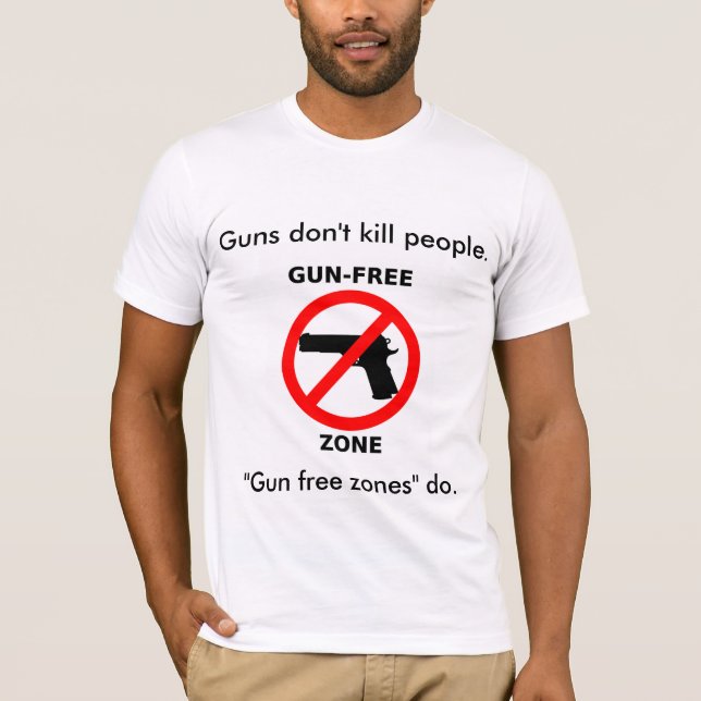 T-shirts Pessoas do matar das zonas francas de arma (Frente)