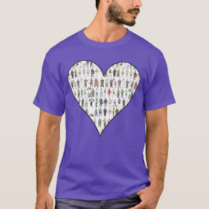 T-shirts Pessoas do NYC Nova Iorque Heart Tee