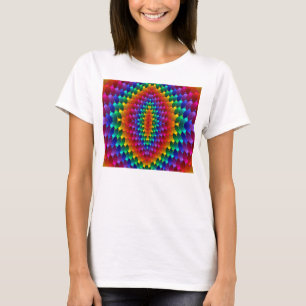 T-shirts Pétalas Coloridas Tecidas