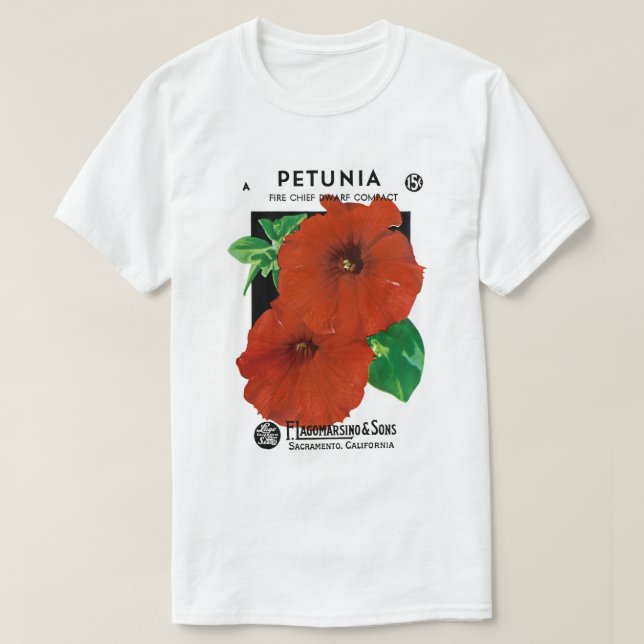 T-shirts Petúnia (Frente do Design)