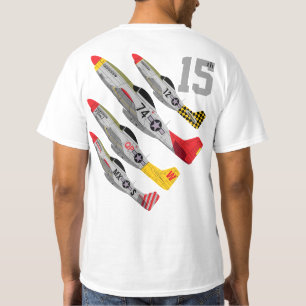 T-shirts Pfive1 P-51 "15a força aérea "