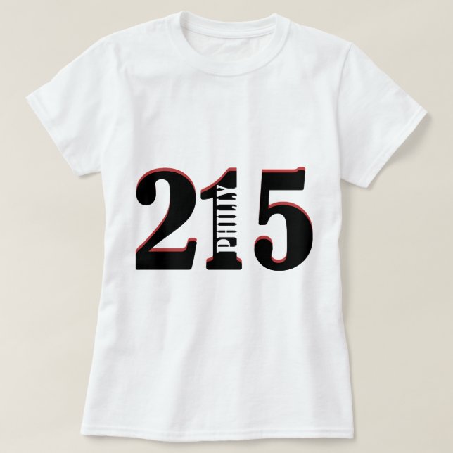 T-shirts Philly 215 (Frente do Design)