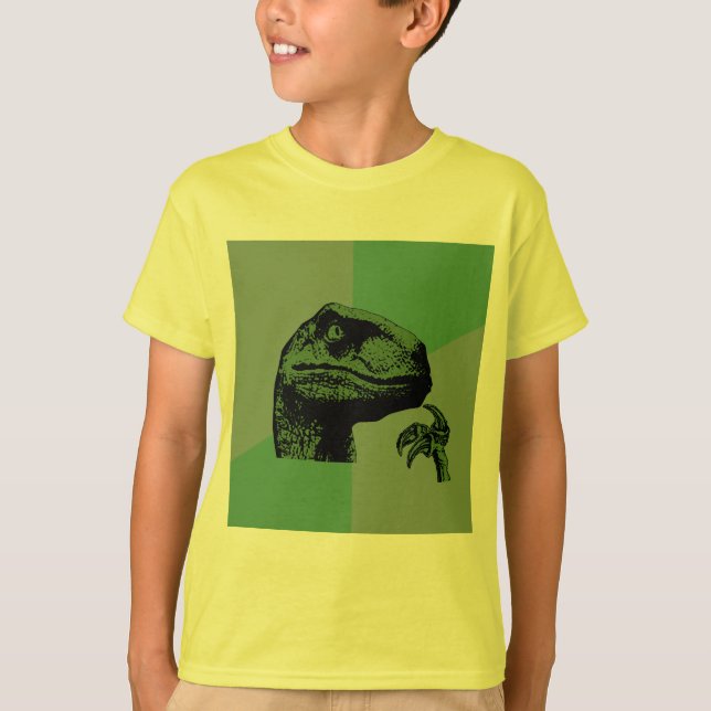 T-shirts Philosoraptor vazio (Frente)