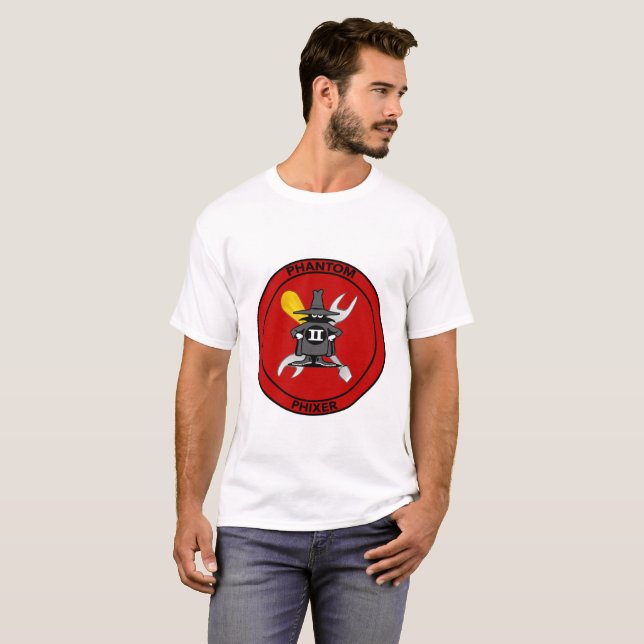T-shirts Phixer fantasma (Frente Completa)