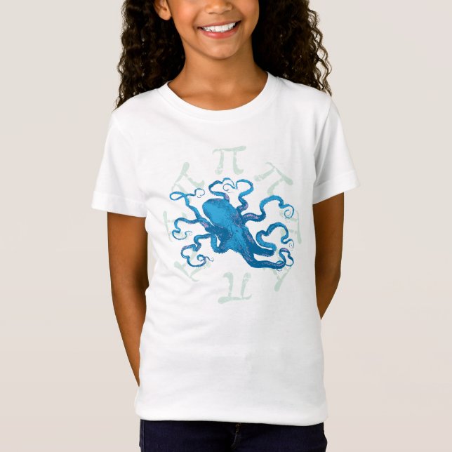T-shirts Pi Octopus Octopi (Frente)