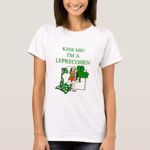 T-shirts piada irlandesa judaica do leprechaun do Dia de