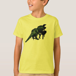 T-shirts Pianista do dinossauro