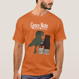 T-shirts Piano de T-Rex da nota de benevolência